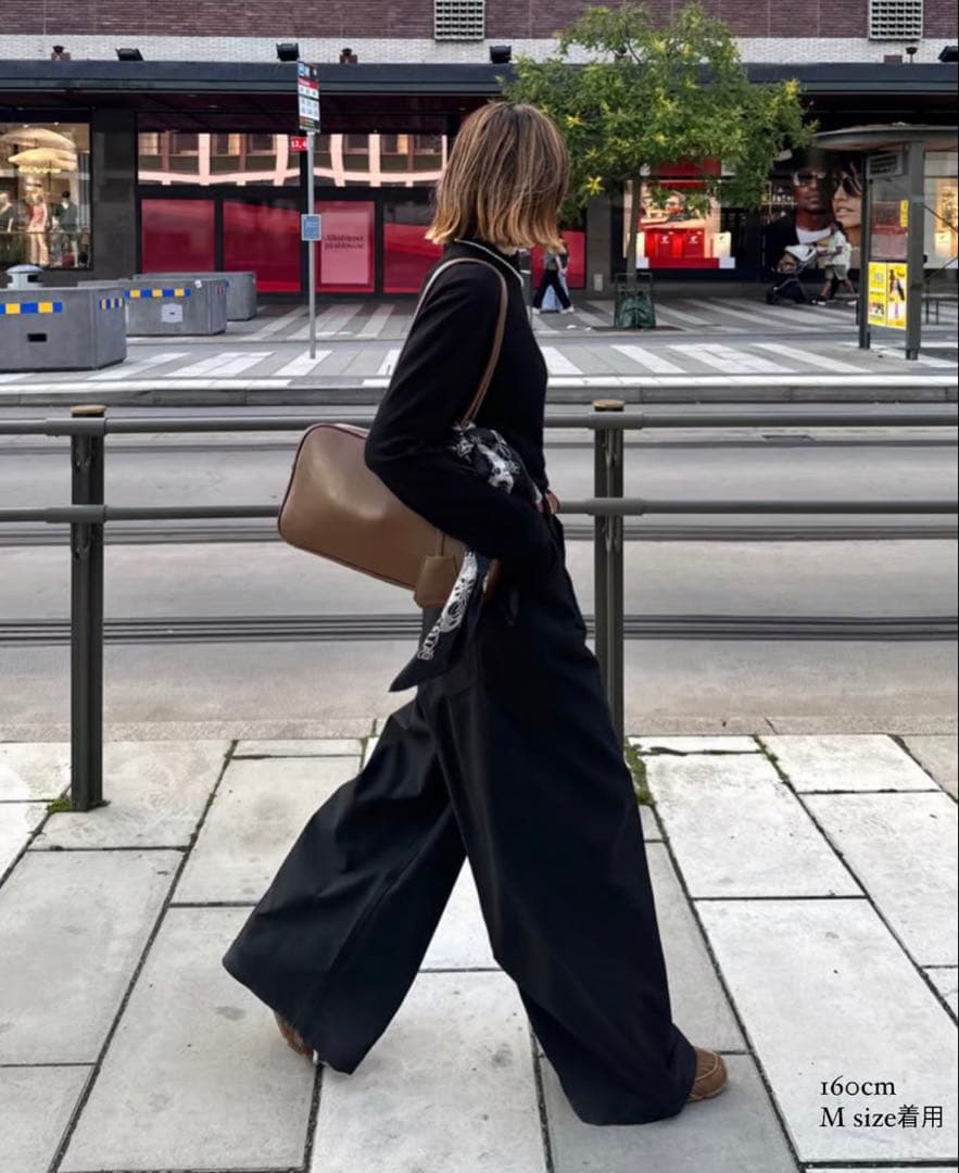 fashiru パンツ wide chino slacks Mサイズ - メルカリ