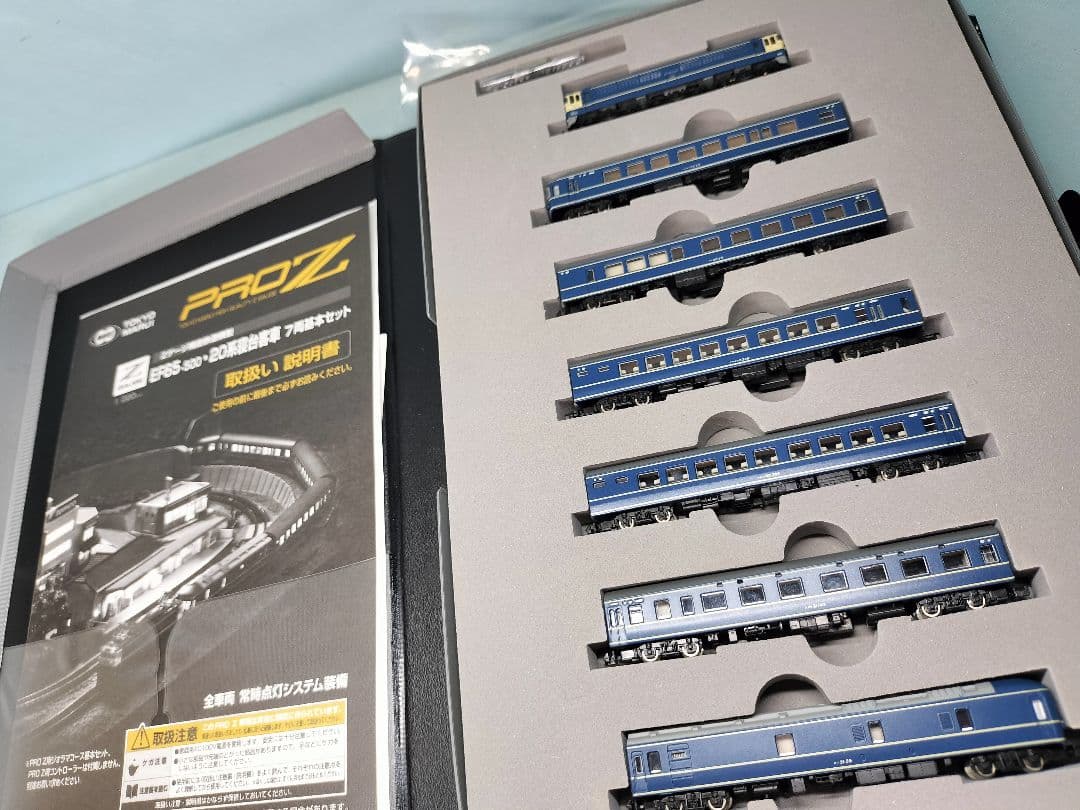 東京マルイ EF65-500・20系 ブルートレイン寝台客車 PZ1-001 TOKYO MARUI (東京マルイ) Zゲージ EF65-500 20系寝台客車 7両基本