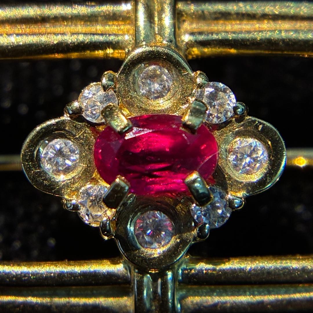 SOUTHERN CROSS】K18 ルビー ダイヤモンド ブローチ - メルカリ