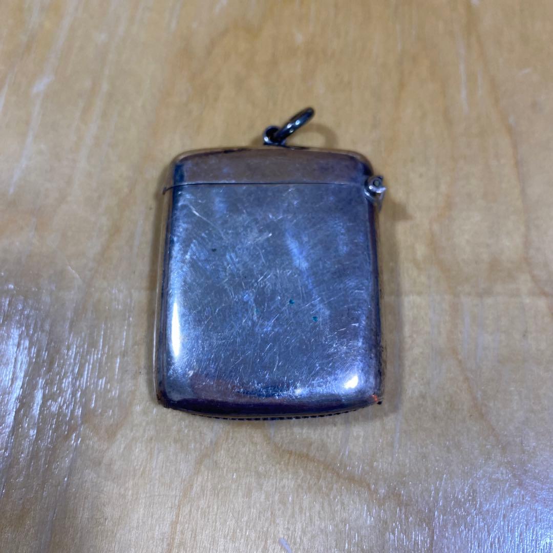 スターリングシルバー ホールマーク マッチケース アンティーク