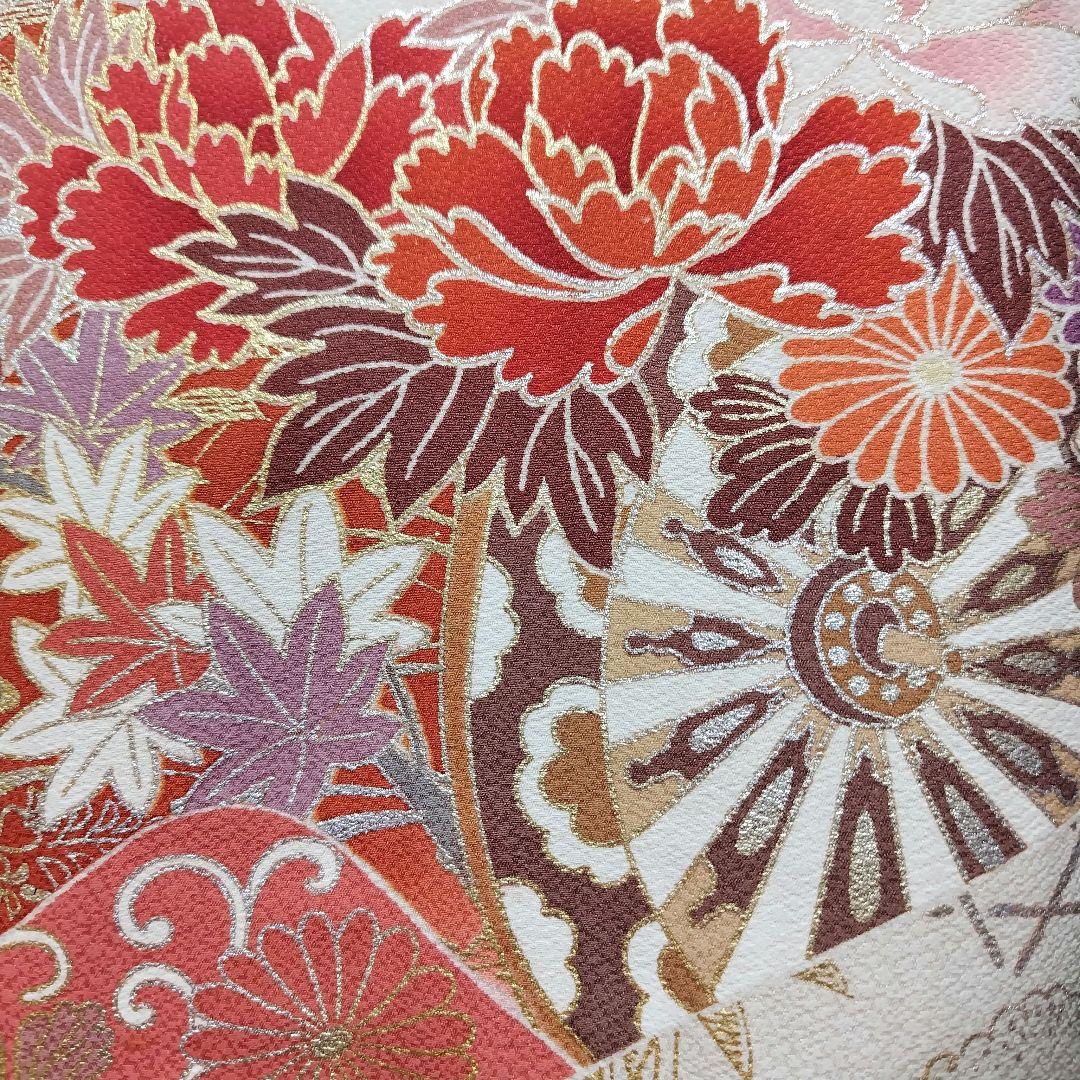 振袖フルセット(6点)・古典柄・金銀彩加工・暈し染め・高級手縫い