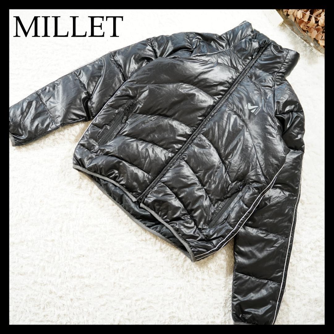 【美品】MILLET　ミレー　防水シェルダウンジャケット　Lサイズ　ブラック SALE ミレー ダウンジャケット MILLET BREATHER DOWN JACKET ブリーザ