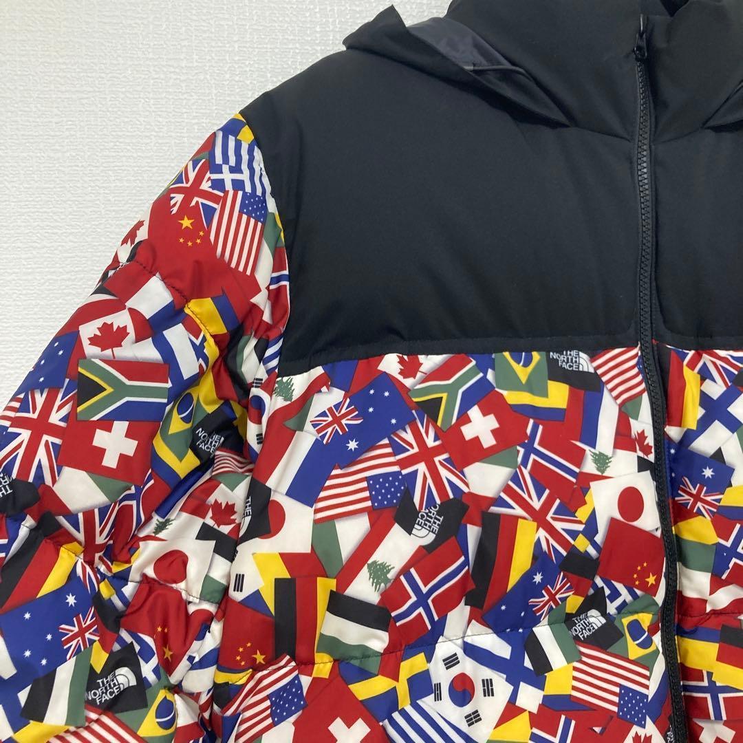ノースフェイス 韓国オリンピック限定 国旗柄 ダウンジャケット
