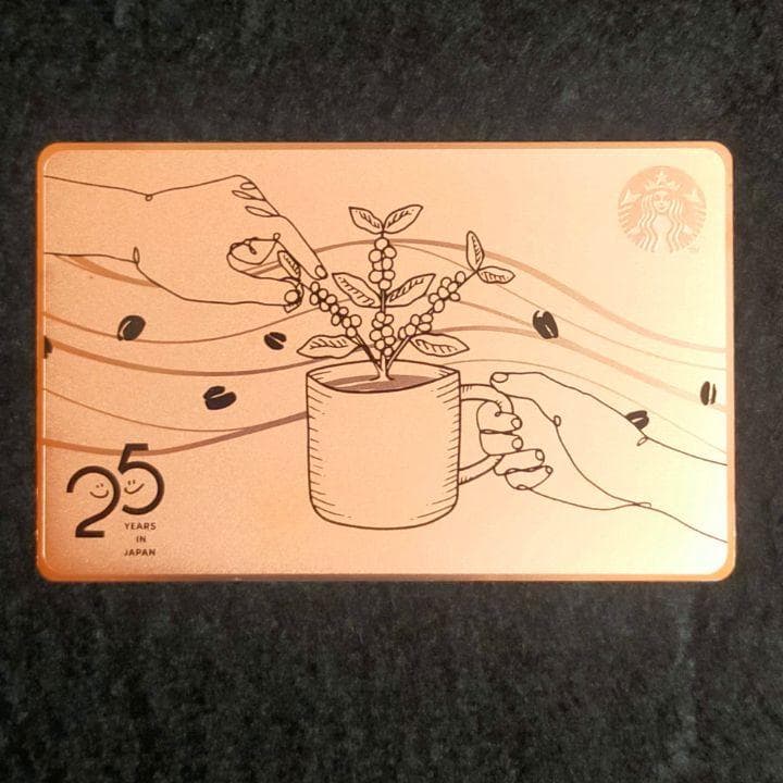 スターバックスカード25周年ステンレス仕様【PIN未削り】その他付属品