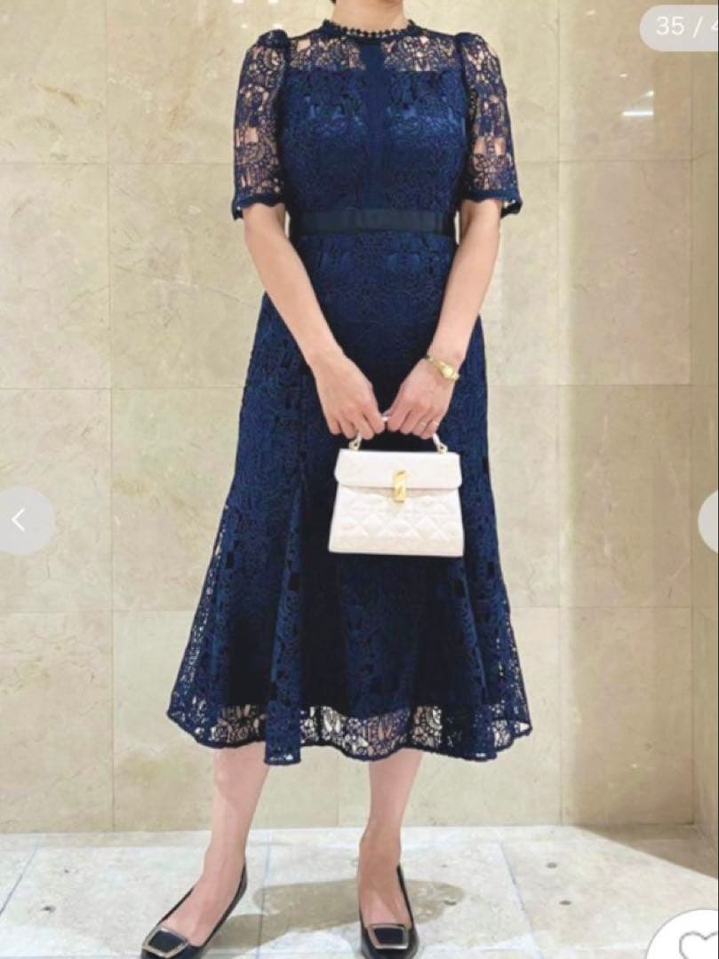 美品CELFORDセルフォードレースマーメイドワンピース佳子様佳子さま