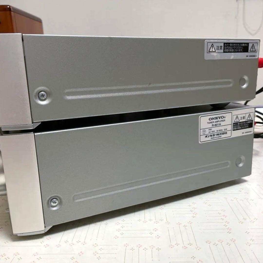 オンキョー ONKYO アンプ R-801A CDプレーヤー C-701A - メルカリ