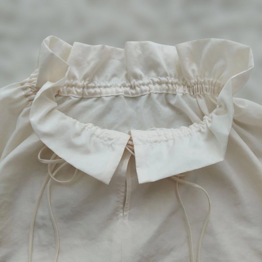 25年♡極美品✨ノーブル 2wayストリングスラッフルロングスリーブ