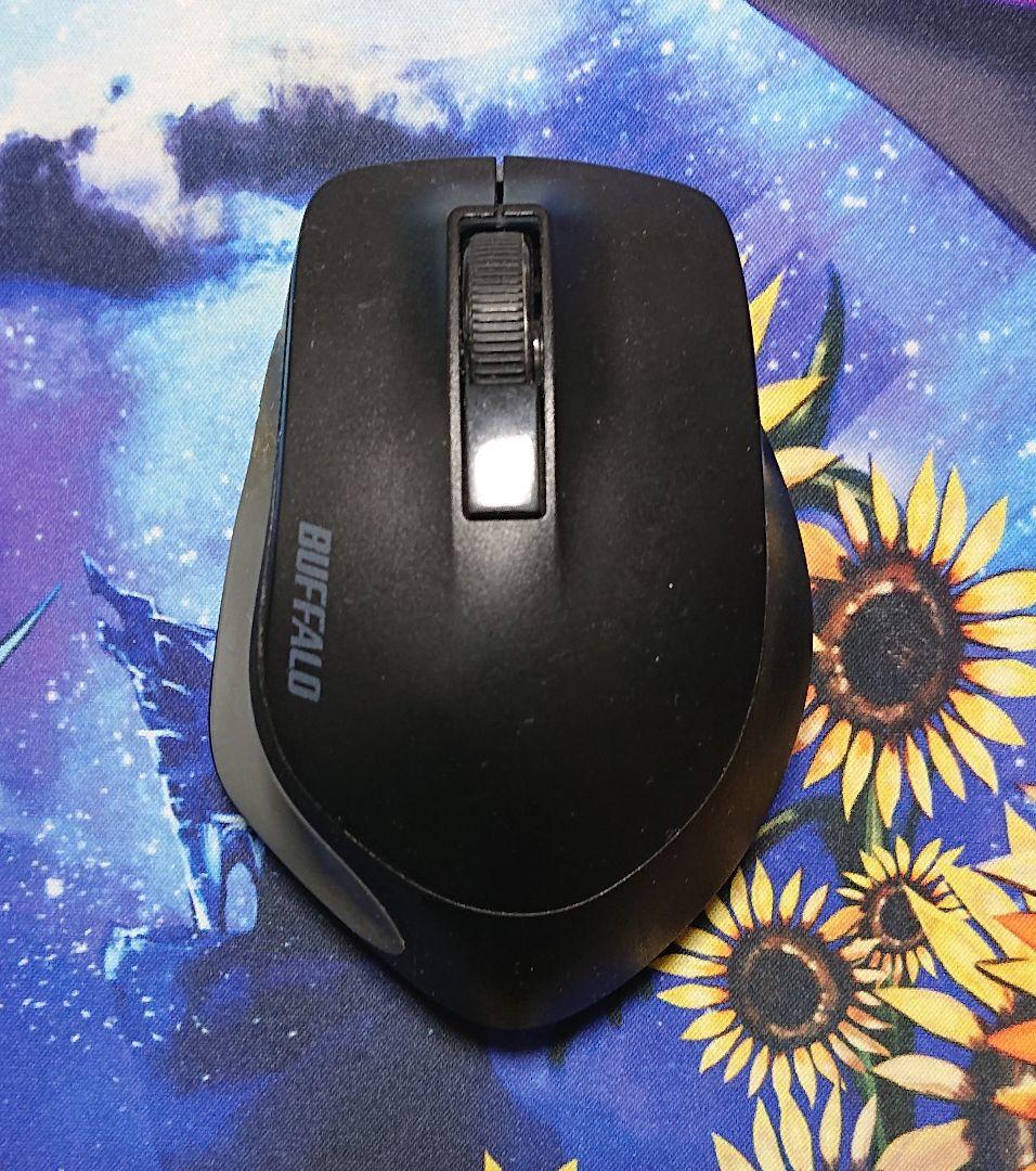 BUFFALO ブラックマウス 本体 BUFFALO マウス 静音5ボタン 切替機能付 Bluetooth5.0 ブラック