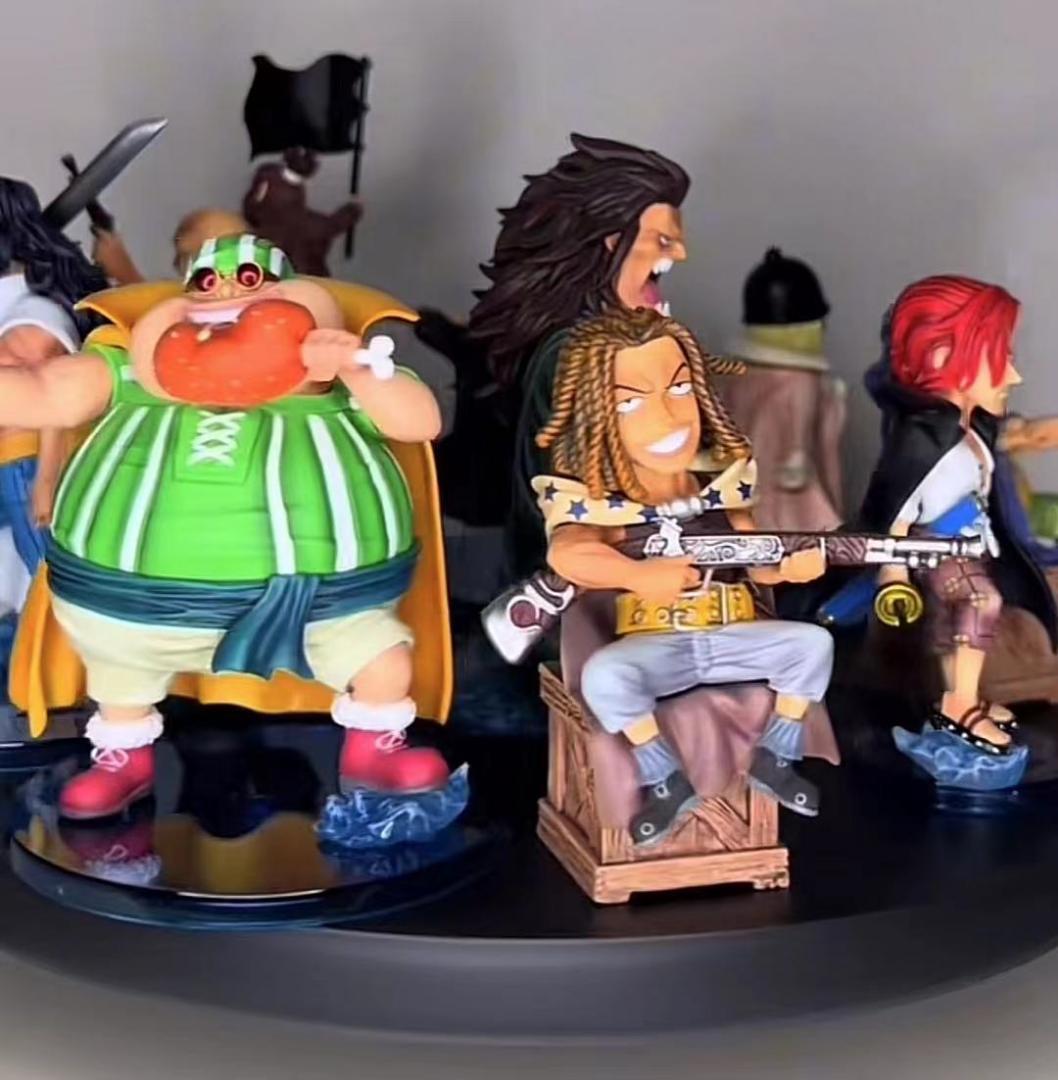 ワンピース YZ 赤髪海賊団 9点 ガレージキット ガレキ スタチュー