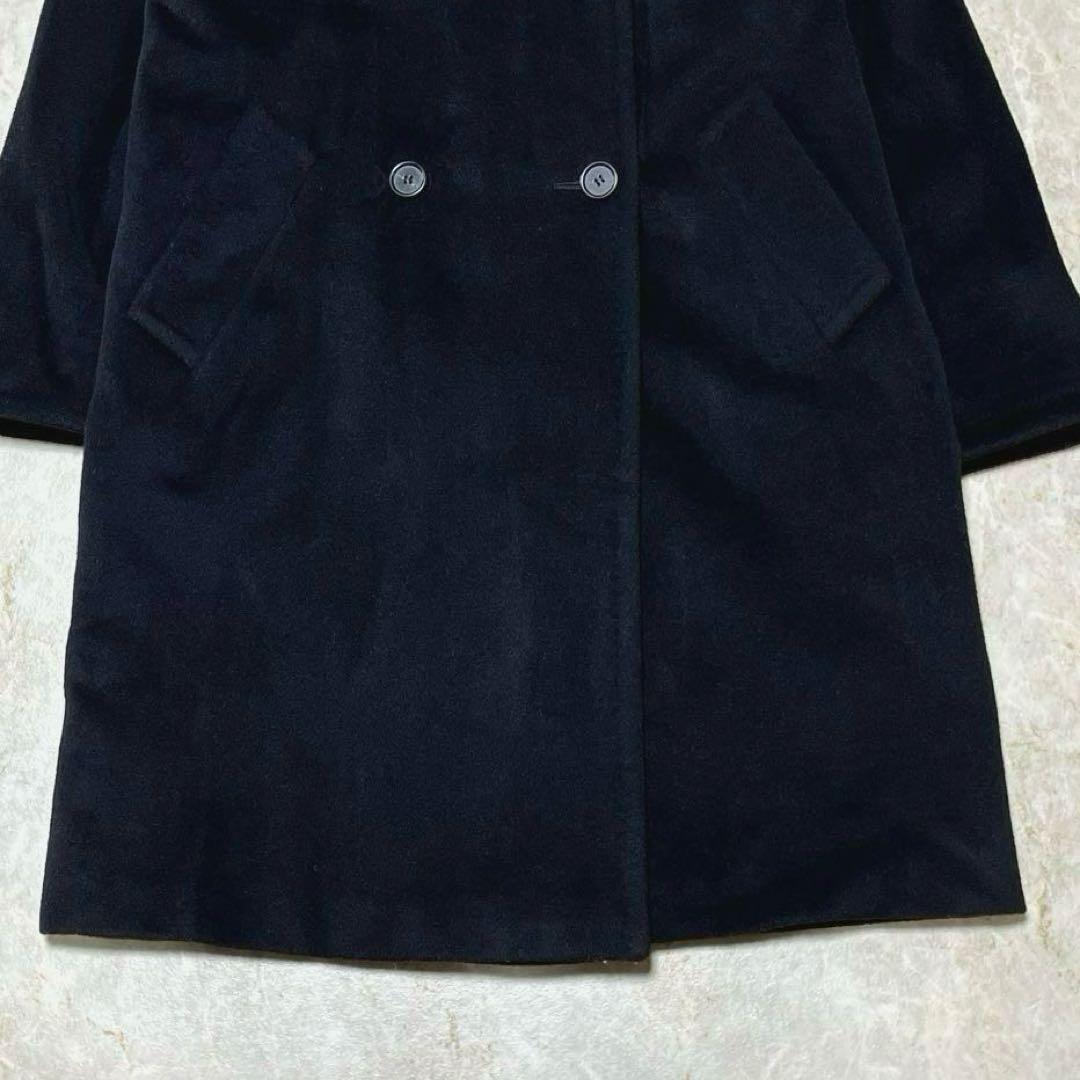 マックスマーラ ウールコート 38 ブラック 銀タグ ダブルブレ