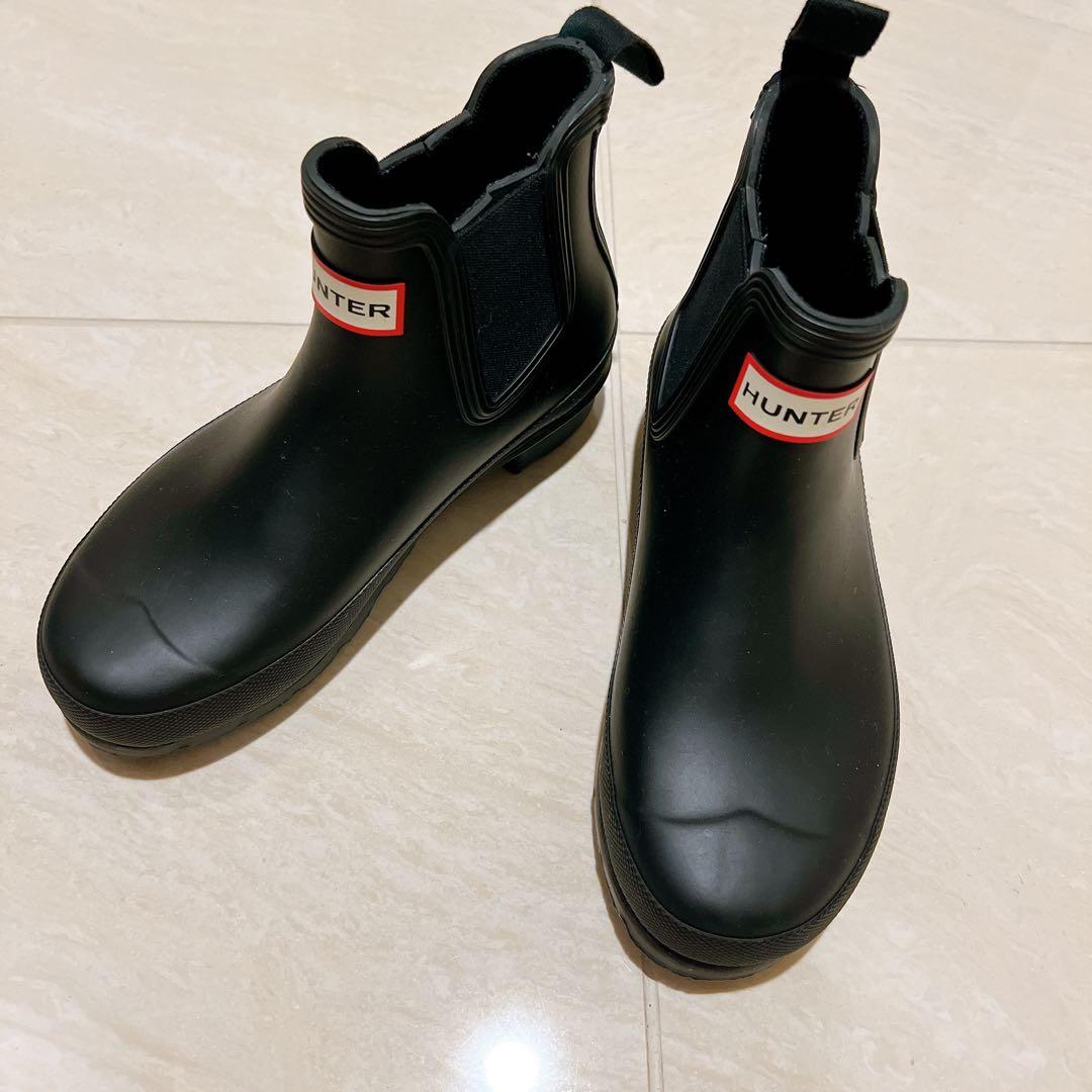 ★美品★HUNTER ハンター　オリジナルチェルシー　レインブーツ　ショート HUNTER（ハンター） レインブーツ レディース オリジナルチェルシー