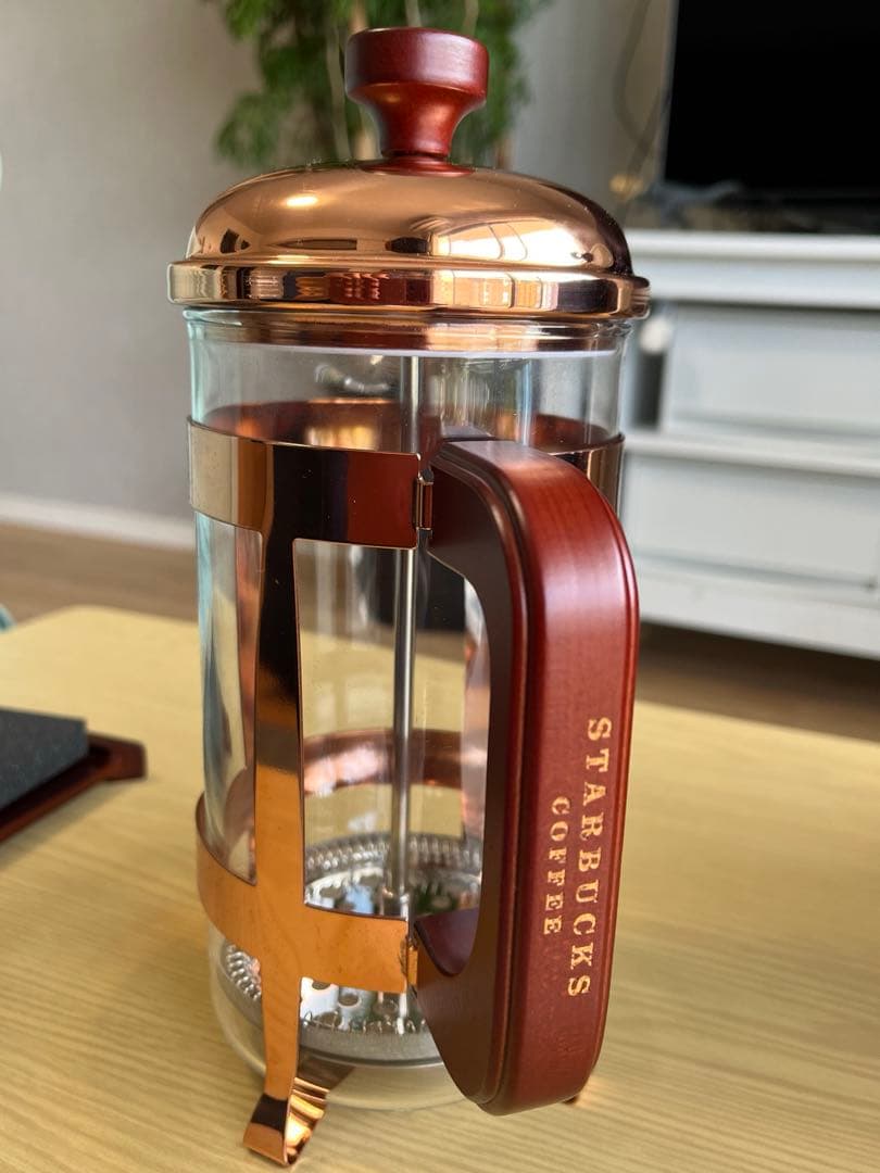 美品】スターバックス シアトル1号店 コーヒープレス 木箱付 - メルカリ