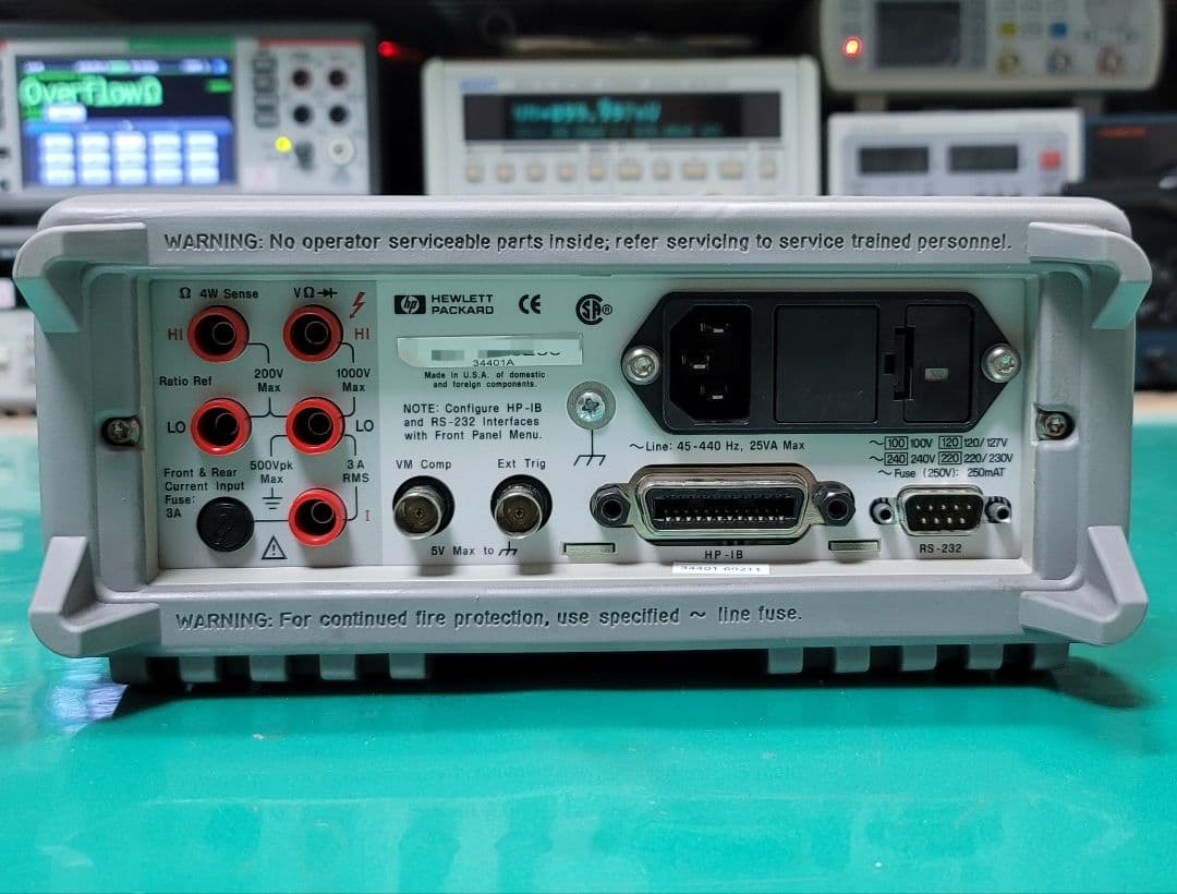 ②KEYSIGHT/HP 34401A 6.5桁 デジタルマルチメーター整備品