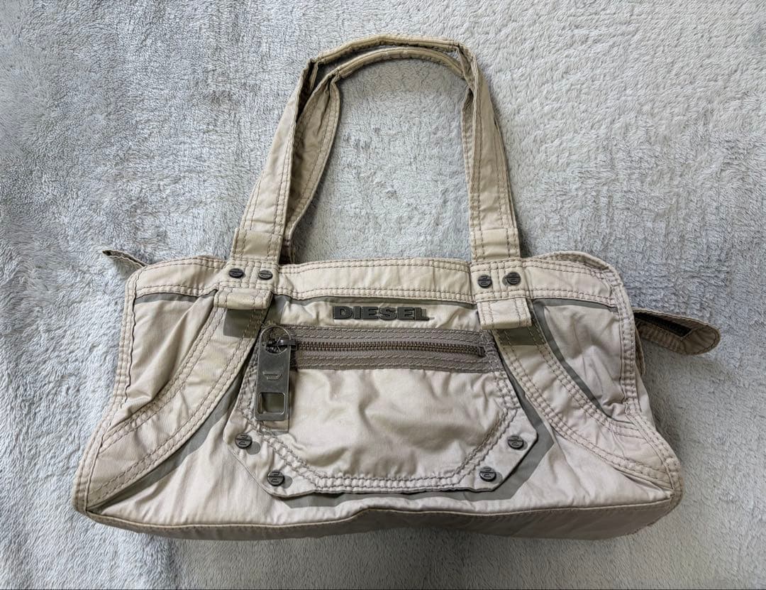 DIESEL ディーゼル トートバッグ y2k メタルロゴ - メルカリ