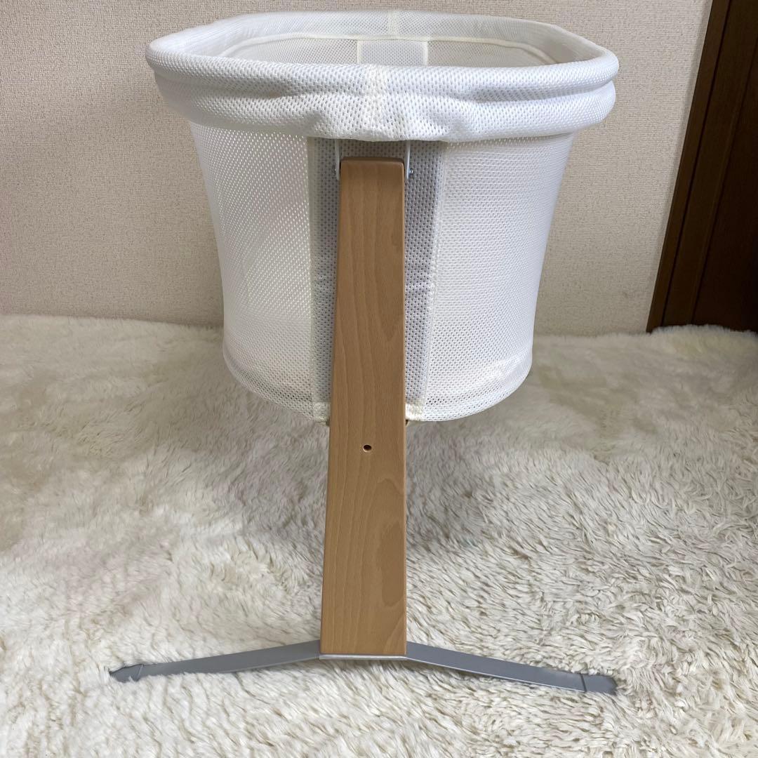 《美品》ベビービョルン クレードルハーモニー ベビーベッド ホワイト