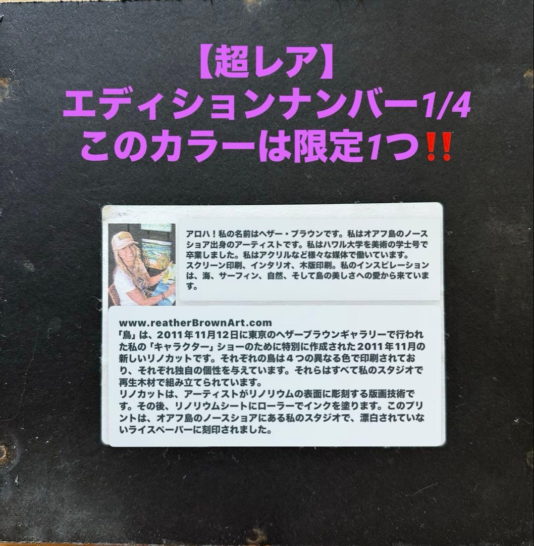 【激レア】ヘザーブラウン《Birds》世界で1つ超レア特別コレクション‼︎