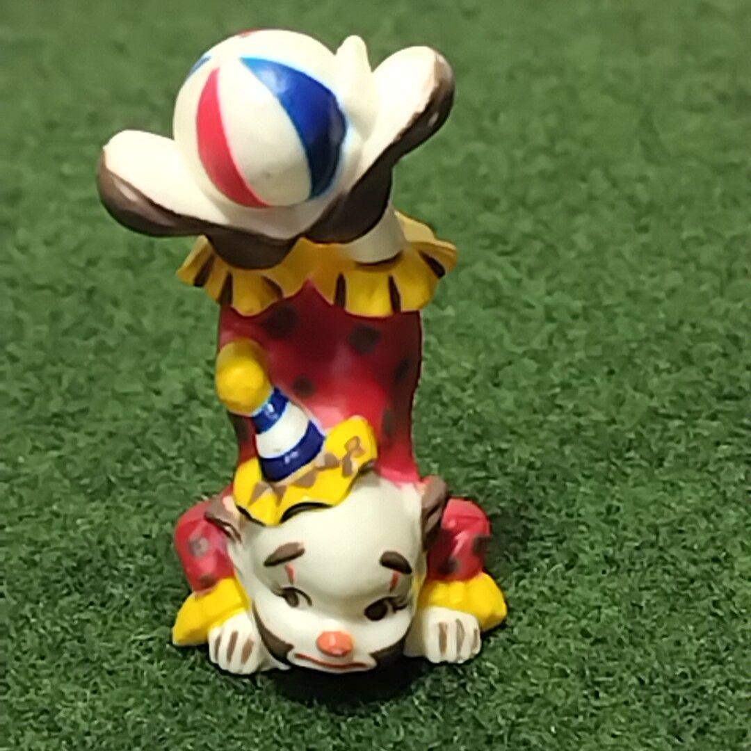 アンティーク ピエロ 道化師 4体 樹脂製 ブロー クラウン人形 置物