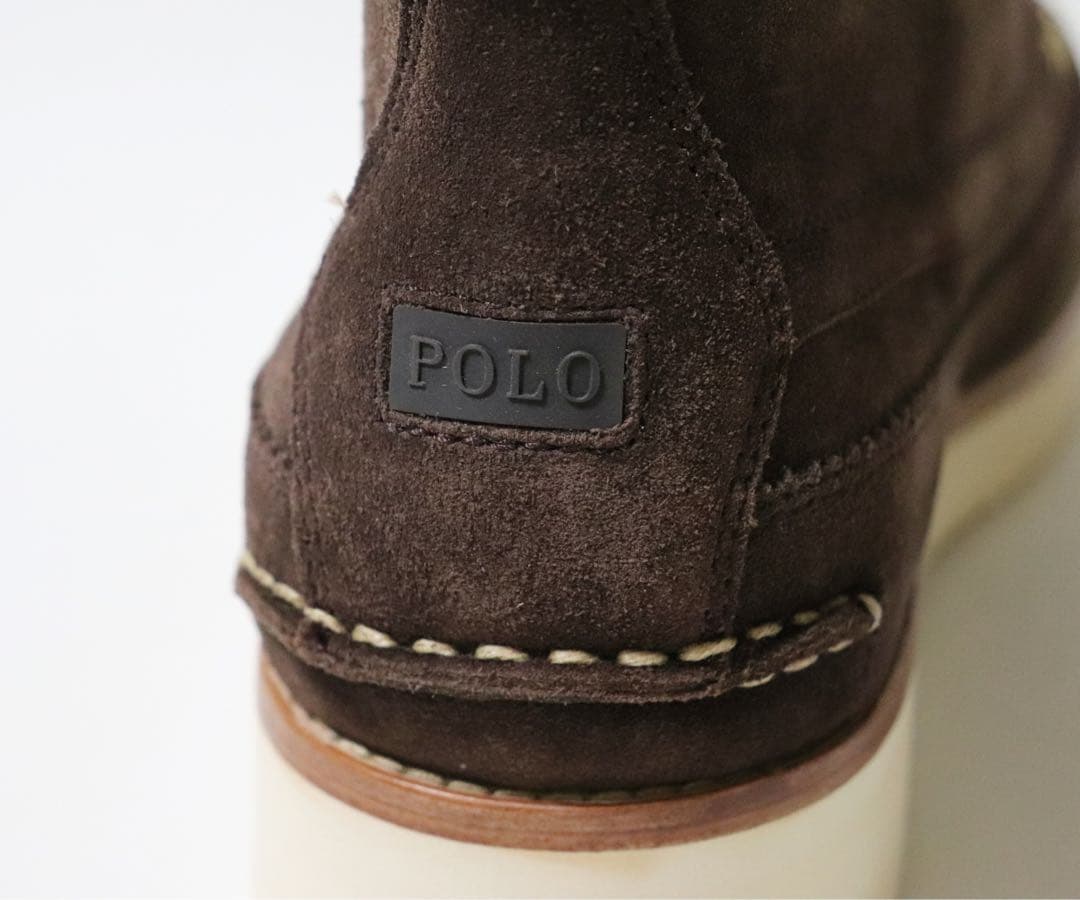 《ポロ ラルフローレン》箱付未使用 スエードレザーブーツ UK9(28.5cm)