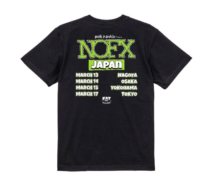 新品未開封 NOFX ノーエフエックス ラストジャパンツアーTシャツ L