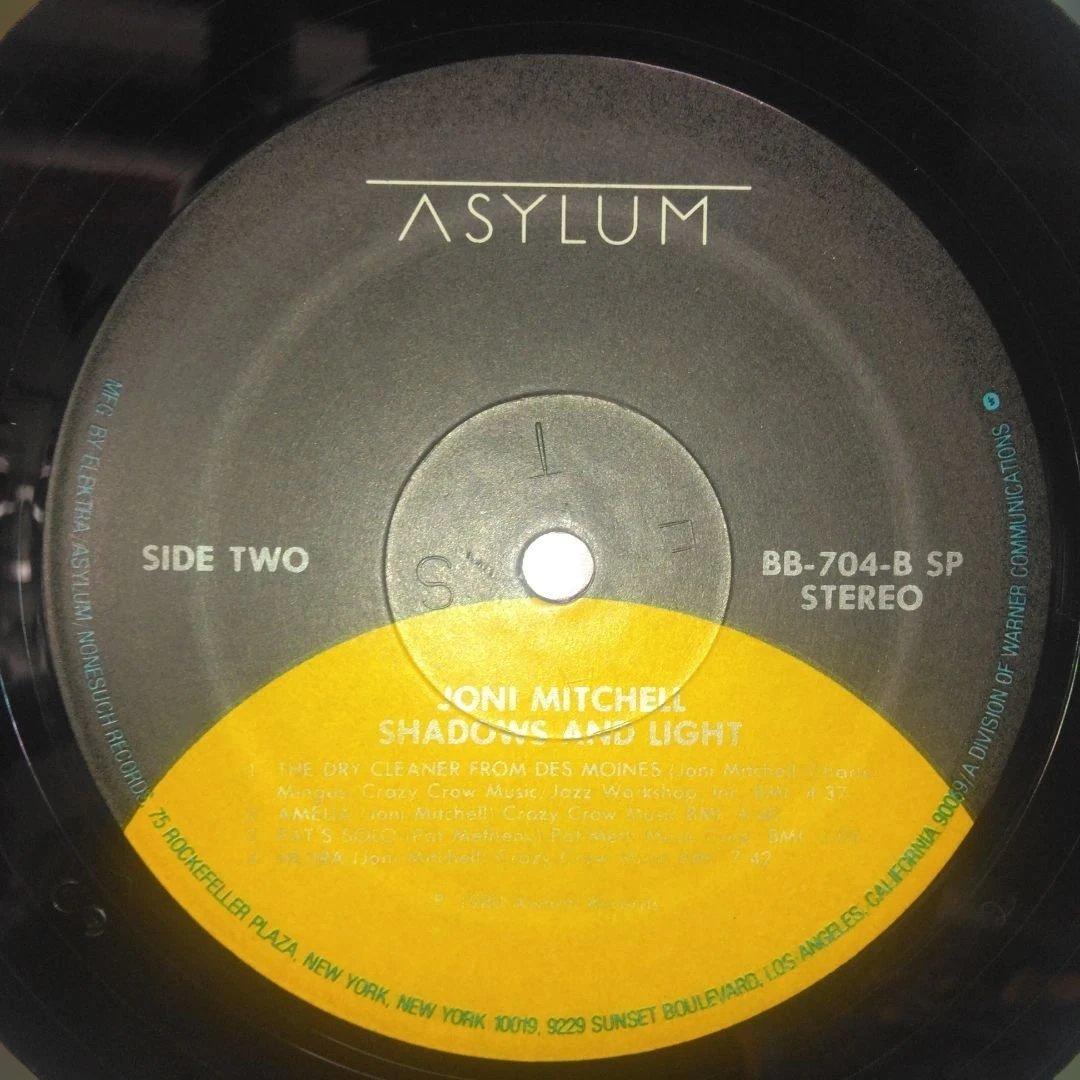 83年再発US盤2LP]ジョニミッチェル/シャドウズアンドライツ SPプレス