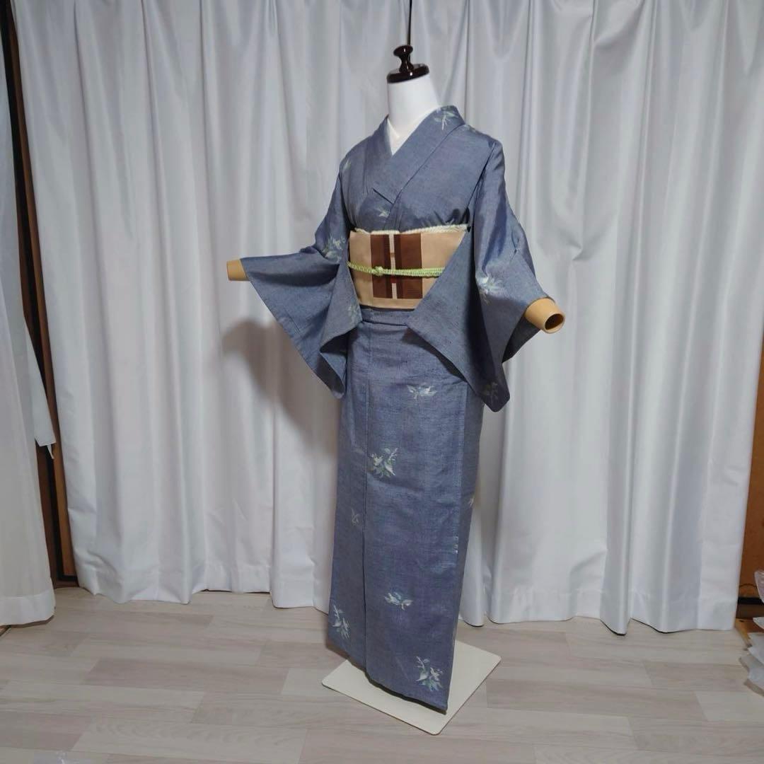 正絹 紬 十日町紬風 小紋 フルセット 4点 イ8 - メルカリ