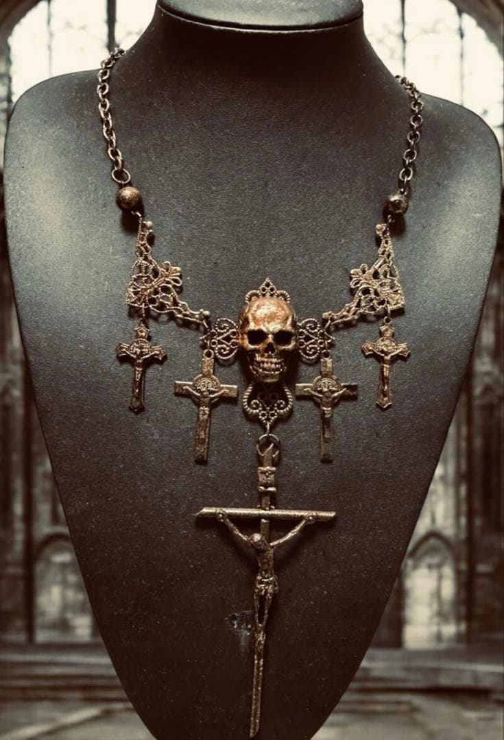 ☆1点物☆ジャンポールゴルチエ☆5クロススカルカルマアンティーク