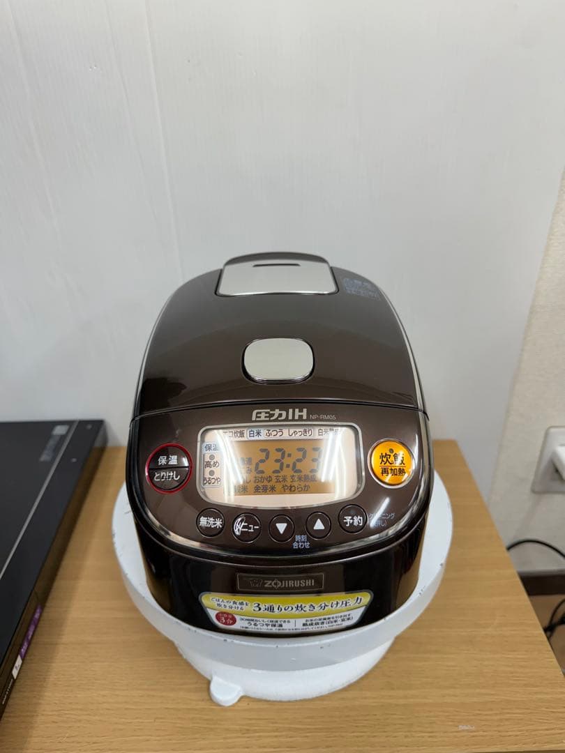 象印 圧力IH炊飯器 NP-RM05 ブラウン 3合炊き 動作品 2021年製 Amazon | 象印マホービン 炊飯器 3合 一人暮らし 小容量 極め炊き 圧力