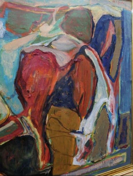 吉本 弘 『恬(やすらぐ)』真筆 油絵 絵画 抽象画 - メルカリ