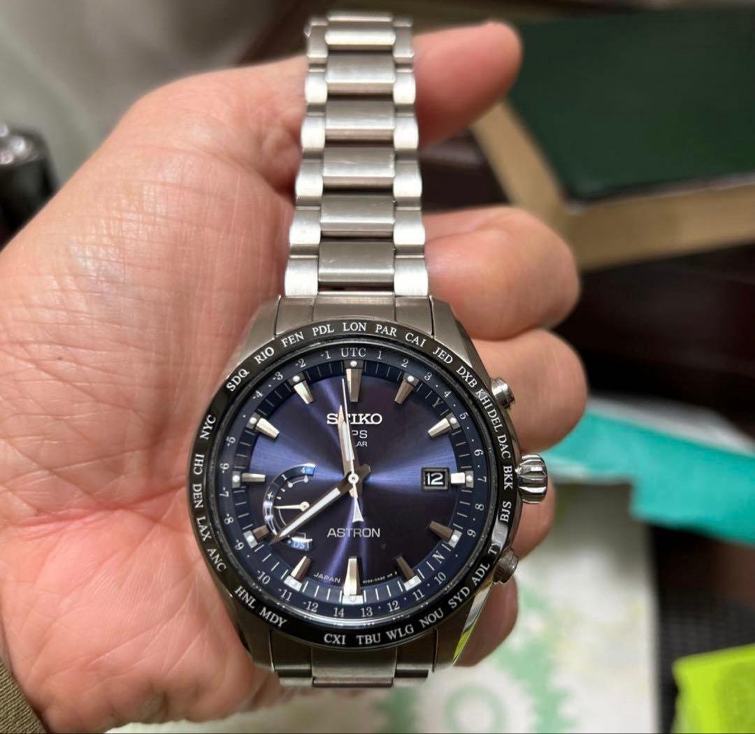 SEIKO セイコー/ASTRON/ソーラー電波/SBXB109/チタン ソーラーGPS時計］アストロン（ASTRON） 「（8X22）ワールドタイム NEW