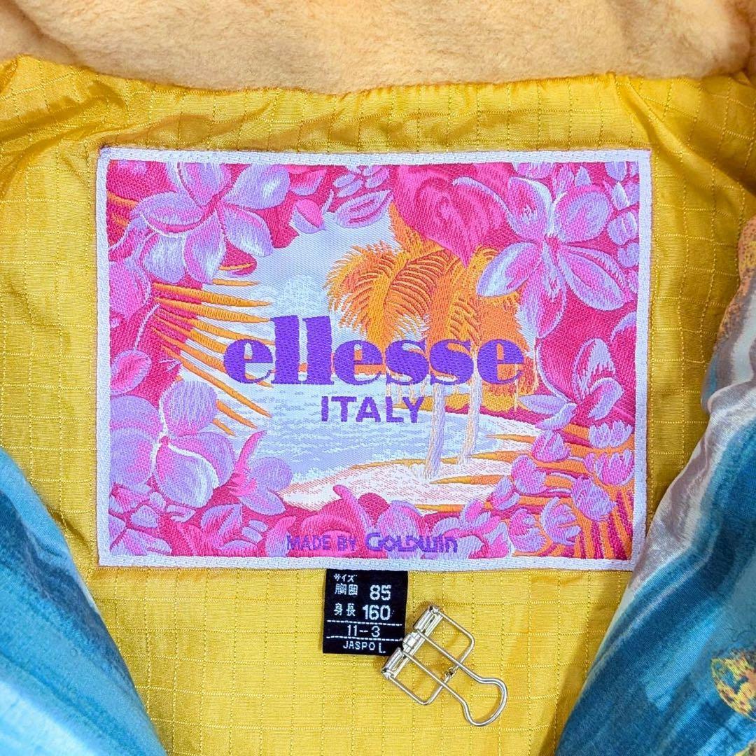 美品 エレッセ スキーウェア 【M】 ジャケット スノボ 花柄 ひまわり
