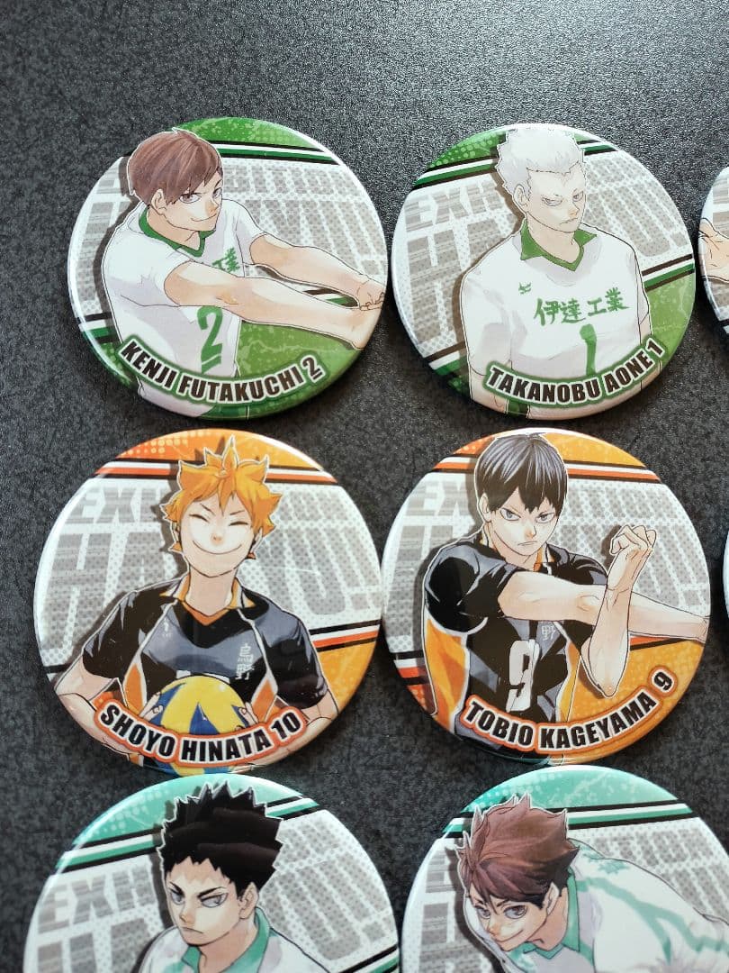 ハイキュー コレクション缶バッジ ハイキュー展 黒尾 孤爪 及川 影山
