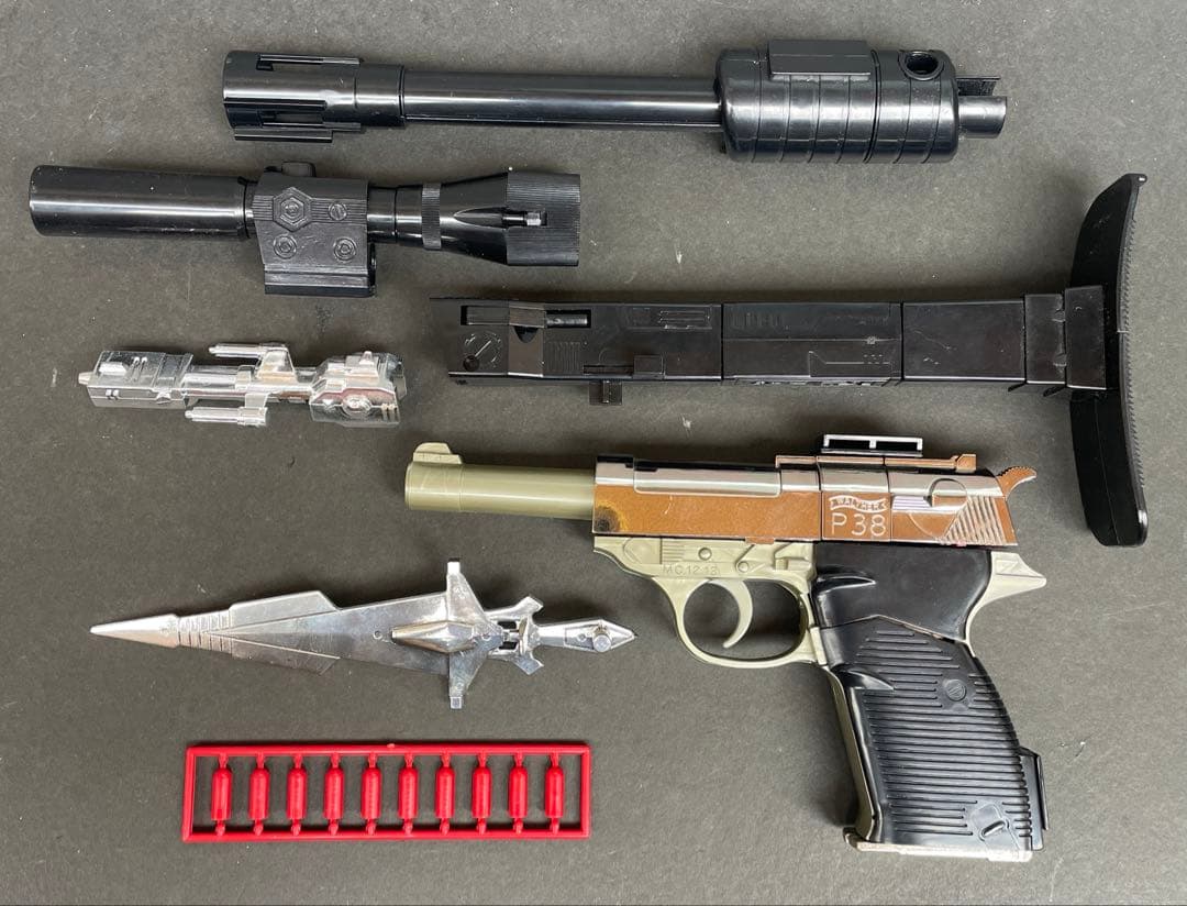 ミクロマン ガンロボ ワルサーP38 アンクルセット タカラ 昭和玩具