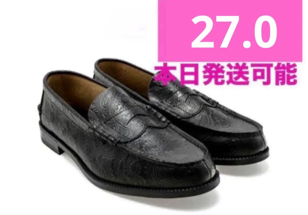 27.0cm ケンフォード ファインシューズ ローファー ペイズリー - メルカリ