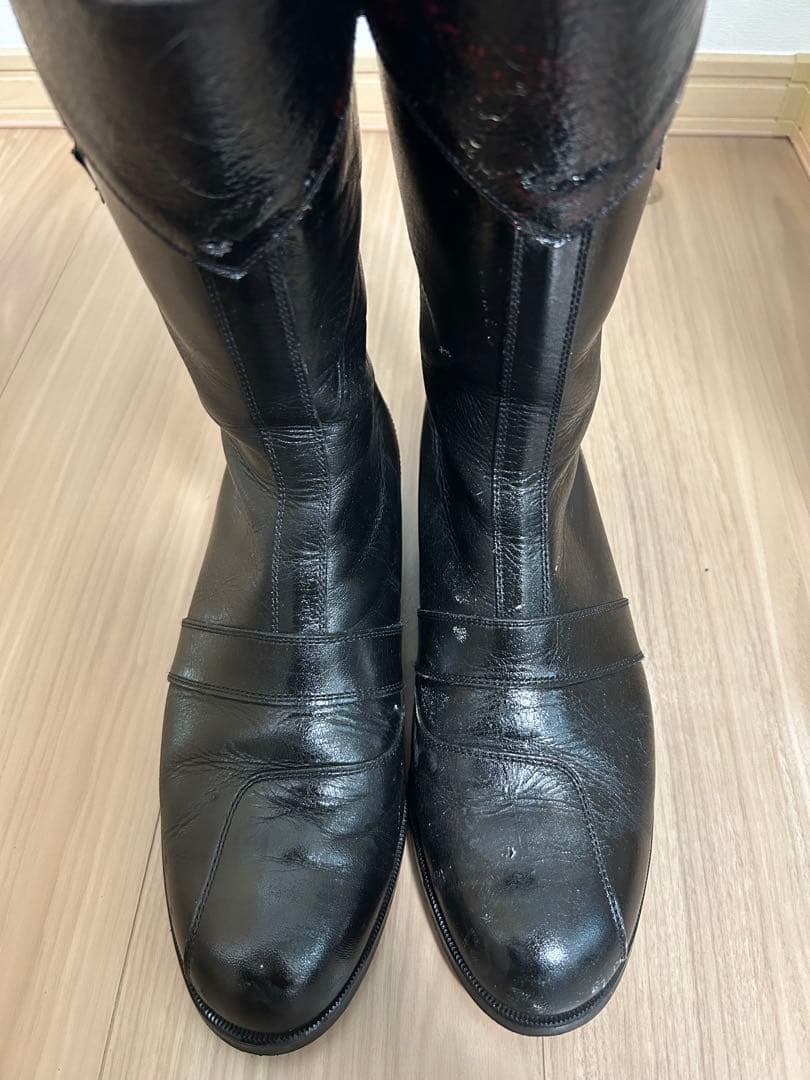 DUSHレーシング　26.0cm 本革　特攻ブーツ　当時物　トーヨコ　クシタニ