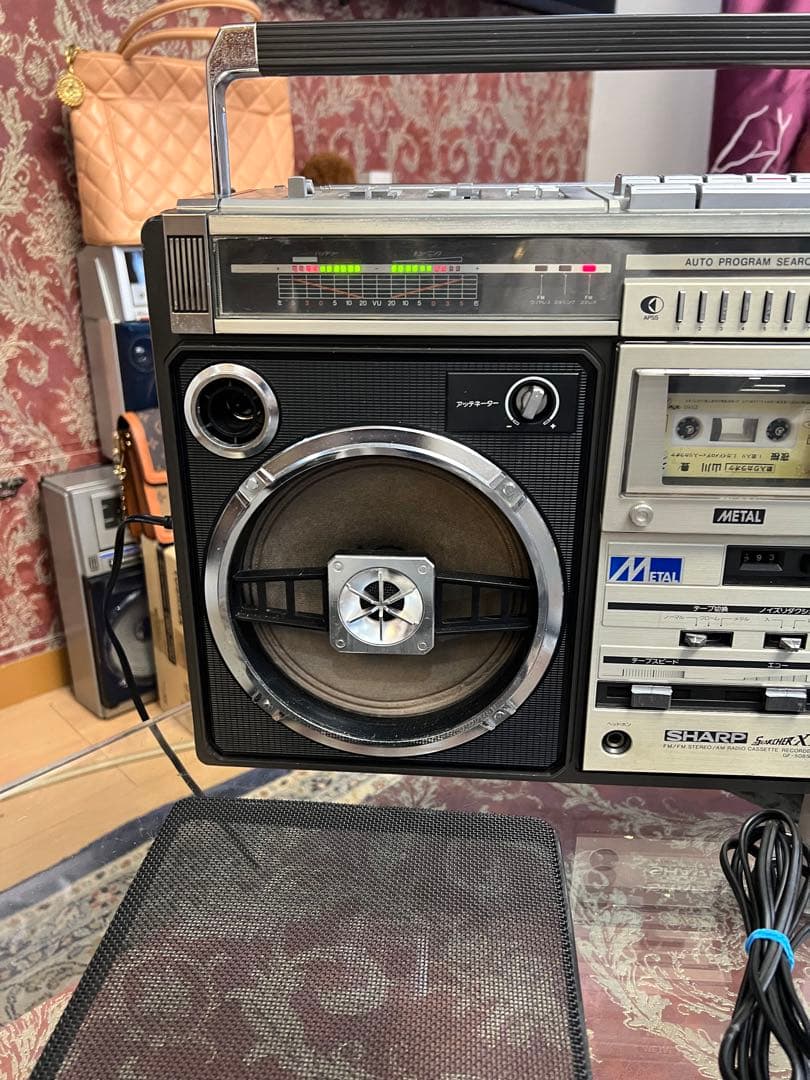 昭和レトロ内蔵BT変更可能 希少SHARPラジカセGF-508SB整備済 動作品 SHARP