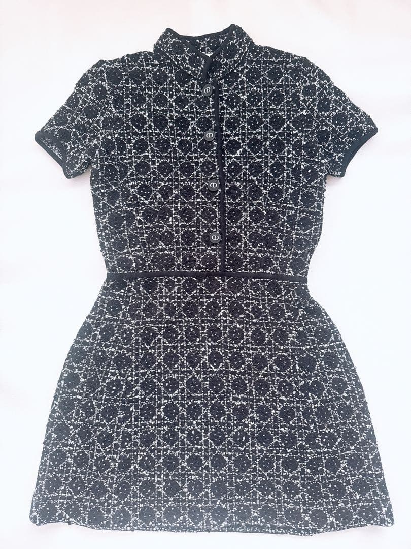 ディオール34ワンピース マイクロカナージュ - メルカリ