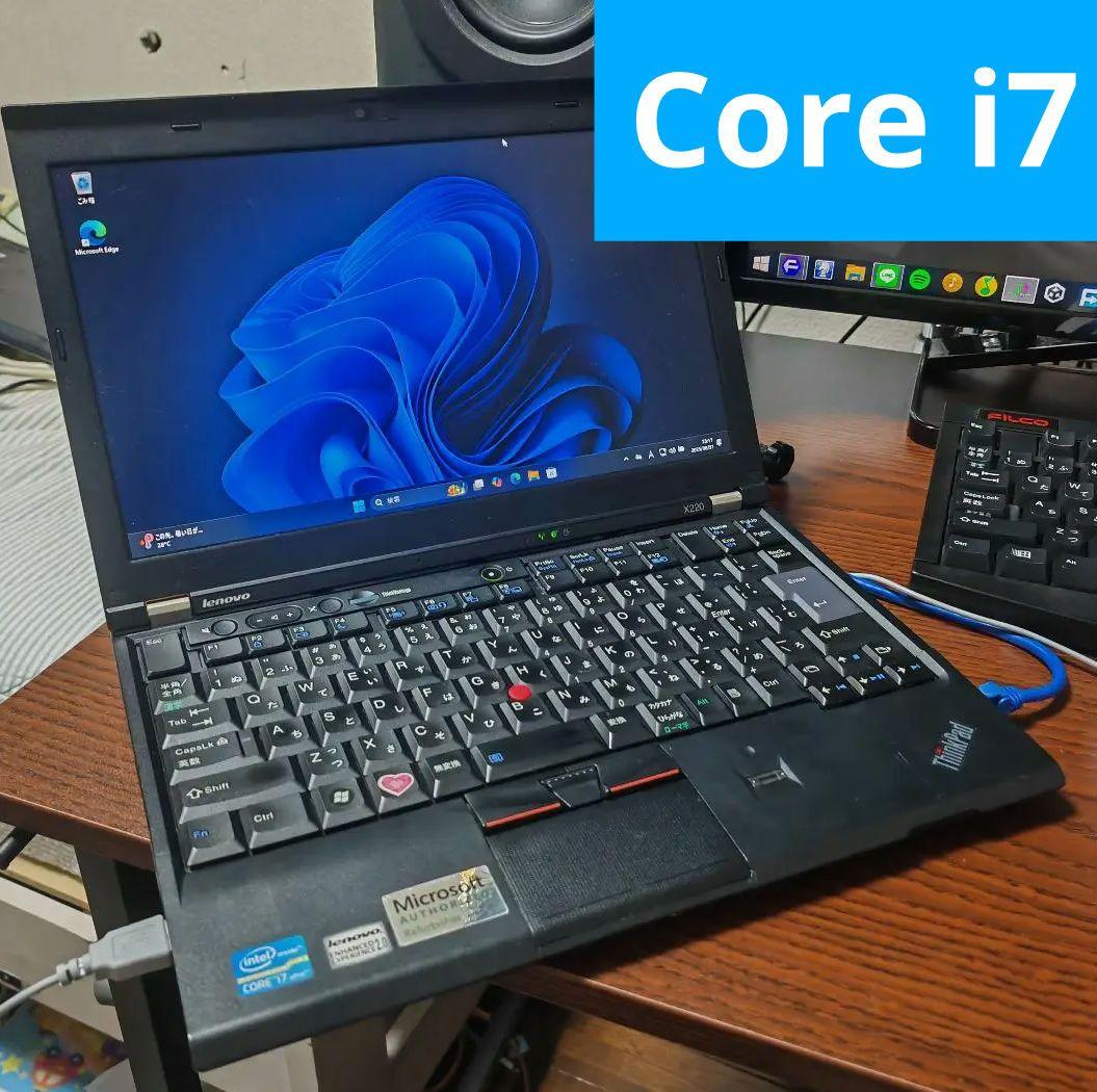 ThinkPad X220 Core i7-2640M搭載 ノートPC 本体 Lenovo ThinkPad X220 Laptop Tablet Core i7 16gb 128GB + 1TB HDD