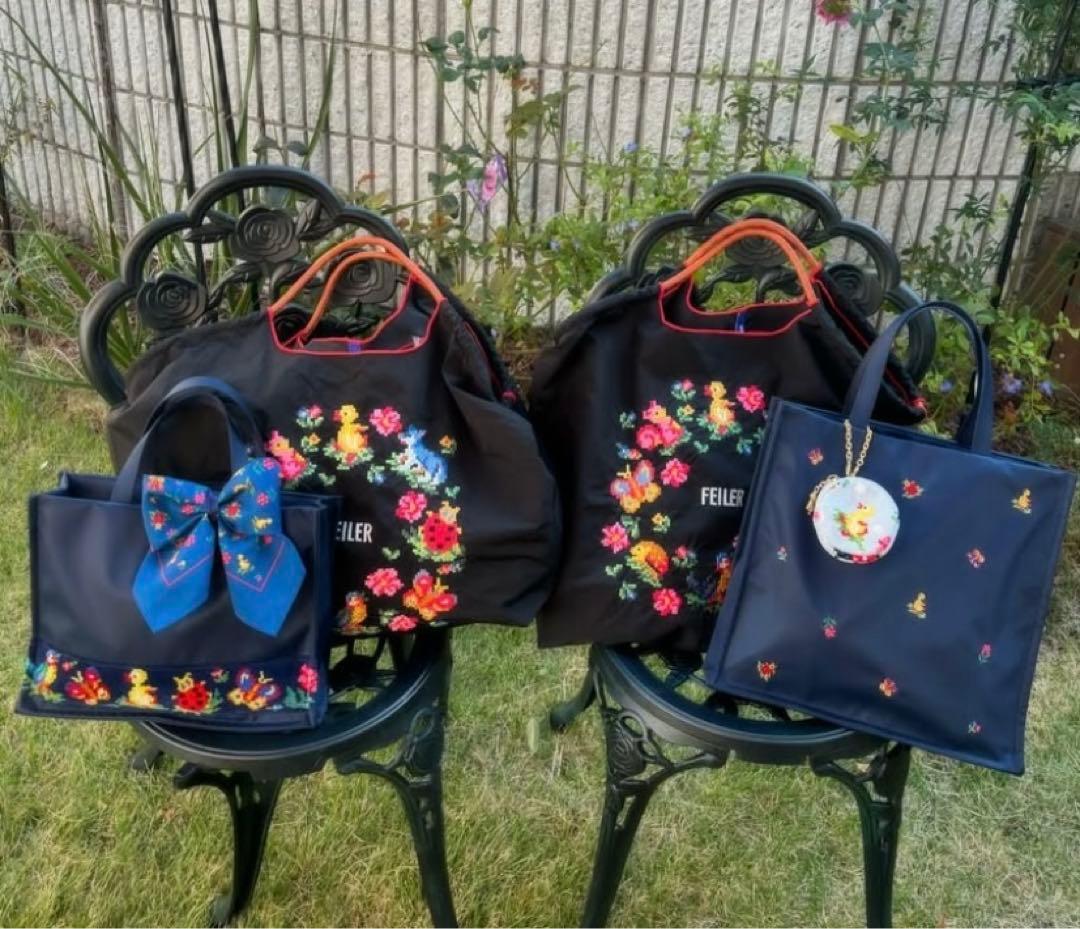 新品ボールアンドチェーン フェイラー エコバッグ ハイジ刺繍 ロープ