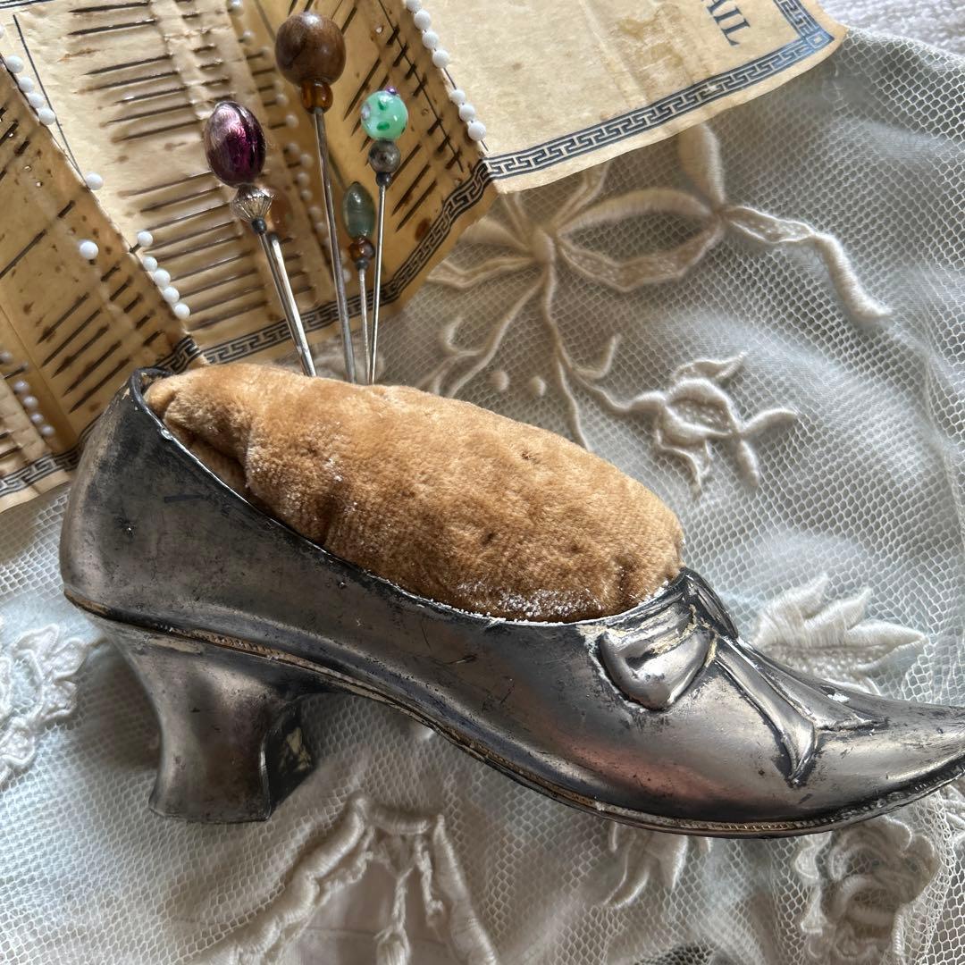 フランスイギリスアンティークピンクッション針山針刺し - メルカリ