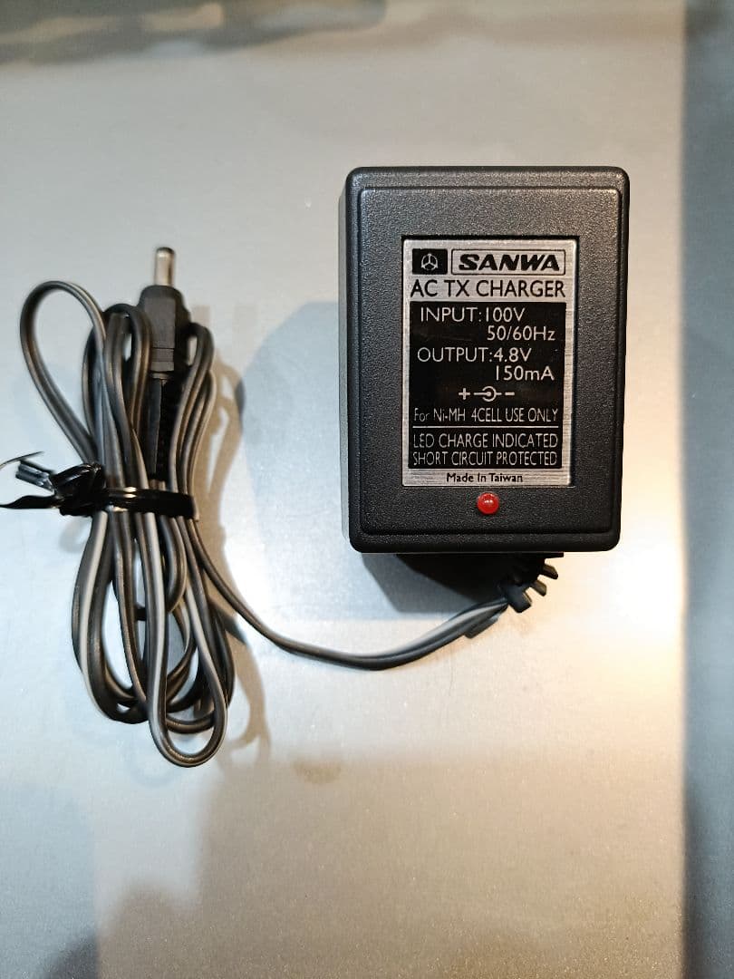 SANWA M12 送信機のみ アクティブホビー製ステアリングホイール付き