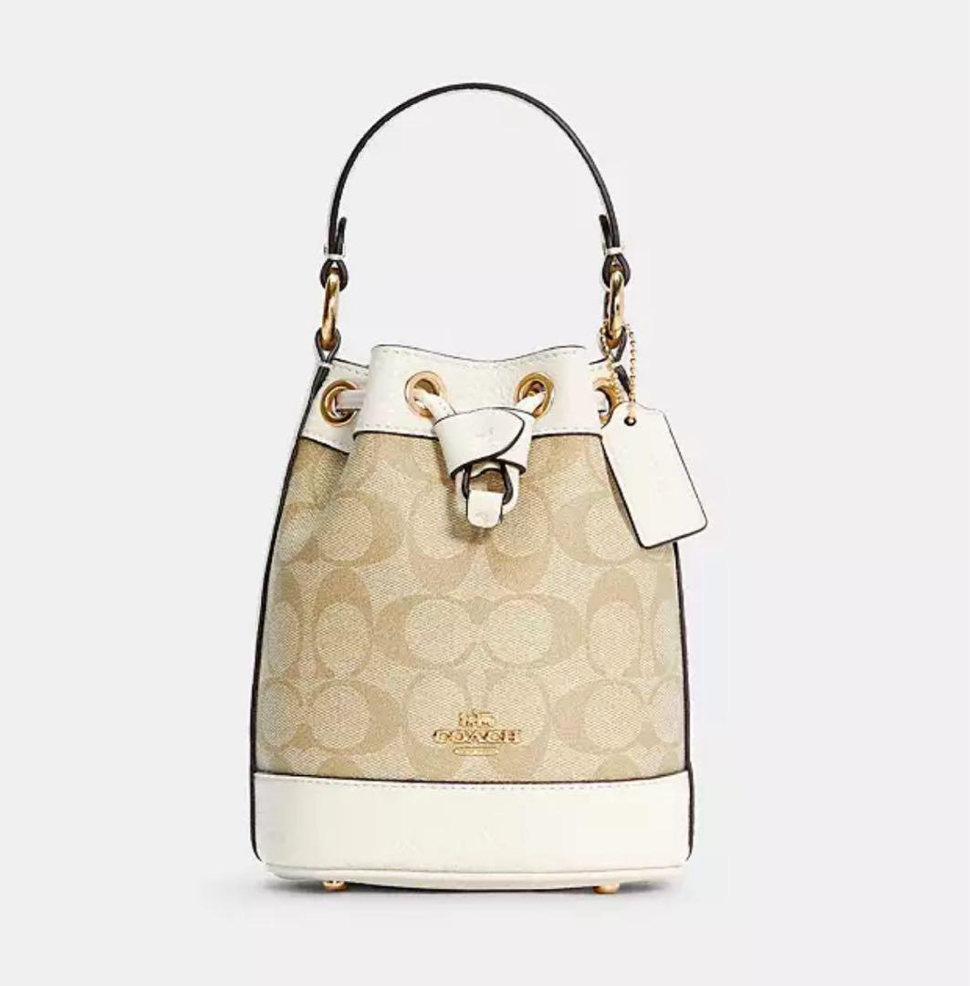 n*o様 【美品】コーチシグネチャー コーテッド キャンバス、リファインド ペブ 公式】COACH – コーチ | ミニ カシン トート シグネチャー キャンバス