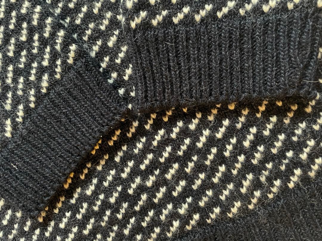 80s L.L.Bean バーズアイニットセーター X-LARGE 在原みゆ紀