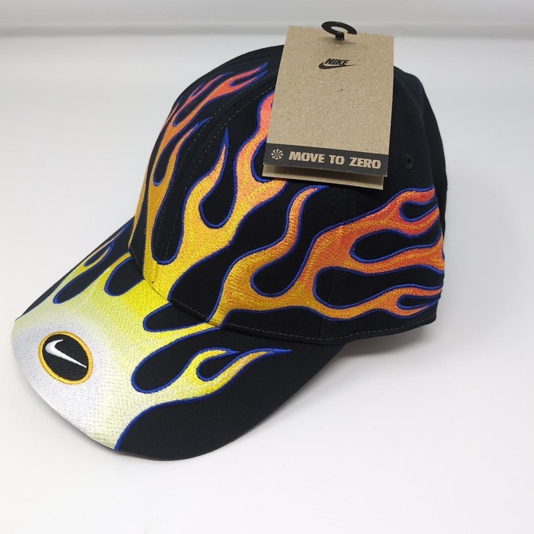 ナイキ フレーム キャップ NIKE FLAME CAP ファイヤー 炎刺繍 - メルカリ