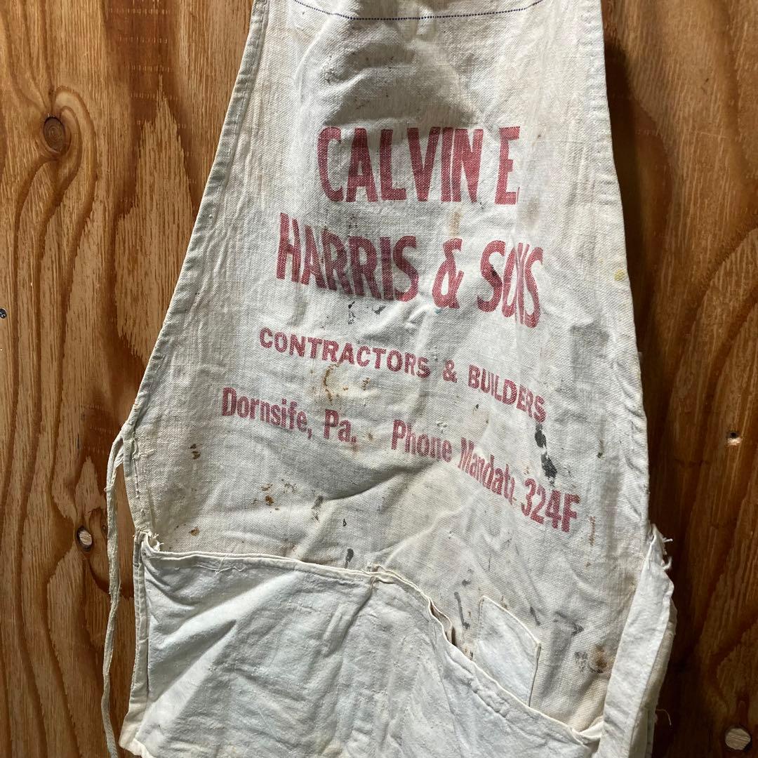 US仕入れ ヴィンテージ ネイルエプロン キャンバスワークエプロン