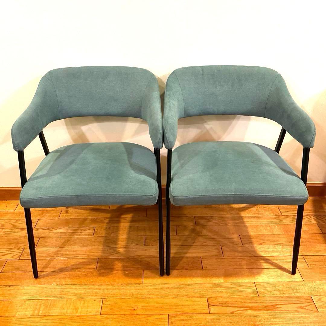 G*様 ニトリ イジー2 BL ブルー 肘付きダイニングチェア 2脚セット 肘付きダイニングチェア(イジー2 GY) | ニトリネット【公式】 家具