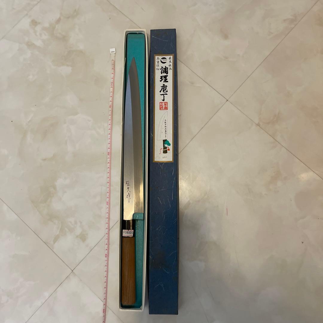 柳刃包丁 刺身包丁　32cm 青紙1号鋼 最後の１本 1月末まで期間限定値下 柳刃包丁 刺身包丁 32cm 青紙1号鋼 最後の1本 1月末まで期間限定値下