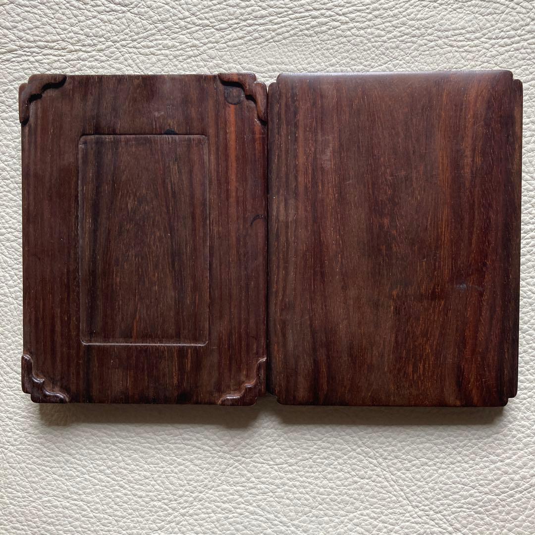 最高級中国墨　韻藻楼　休城胡開文製　大清乾隆年造　寸11.7×8.6×1.8cm