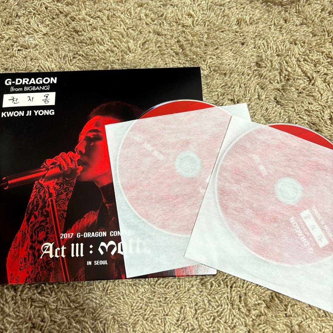 G-DRAGON DVD ACT III M.O.T.T.E IN SEOUL - メルカリ