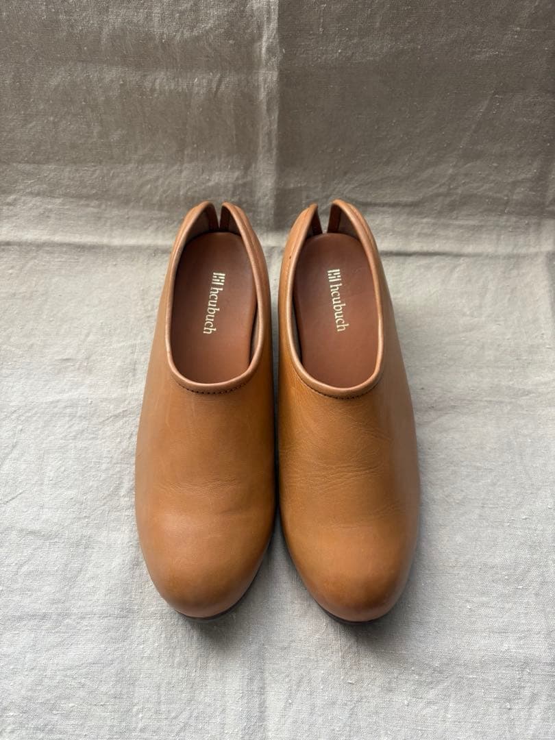 hcubuchフーブ　カウレザーサボ　はまぐり型　39 24.5cm