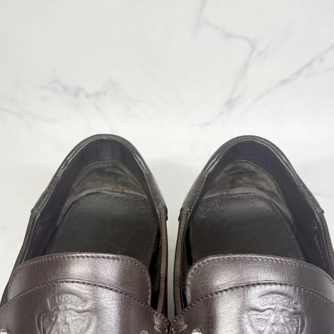 ▼GUCCI▼グッチ 28.5cm ローファー 茶色 ブラウン メンズ レザー